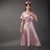 Power Shoulder Pink Dress