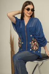 Farida Top With Crush Pants