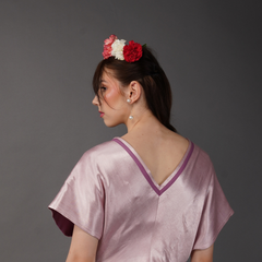 Power Shoulder Pink Dress