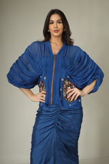 Farida Blue Skirt Top