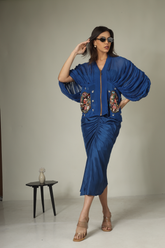 Farida Blue Skirt Top