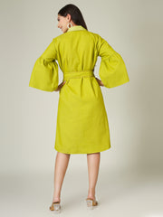 Neon Denim Blazer Dress