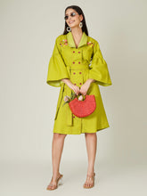 Neon Denim Blazer Dress