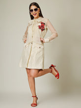 Ivory Bow Tie coat Dress