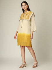 Power Shoulder Shaded Dress