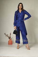 Blue Jhaalar Coord Set