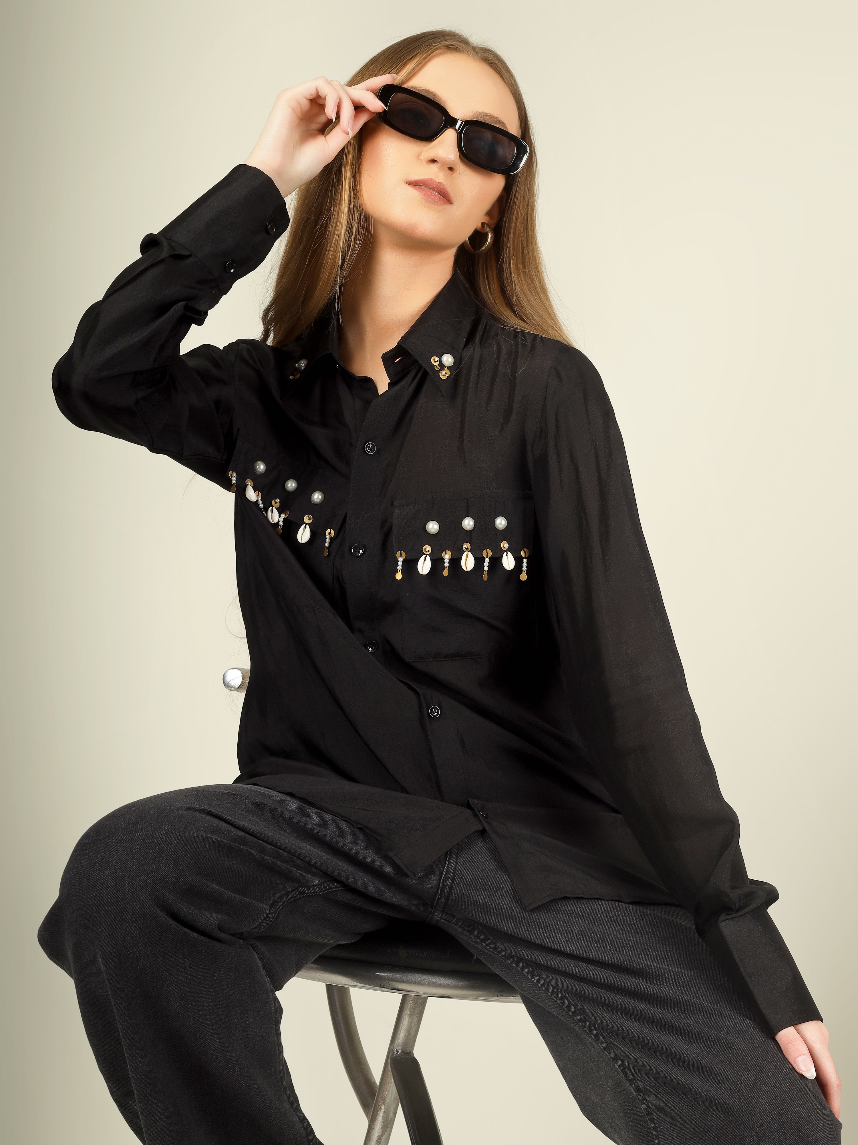 Black Pearl Drop Shirt