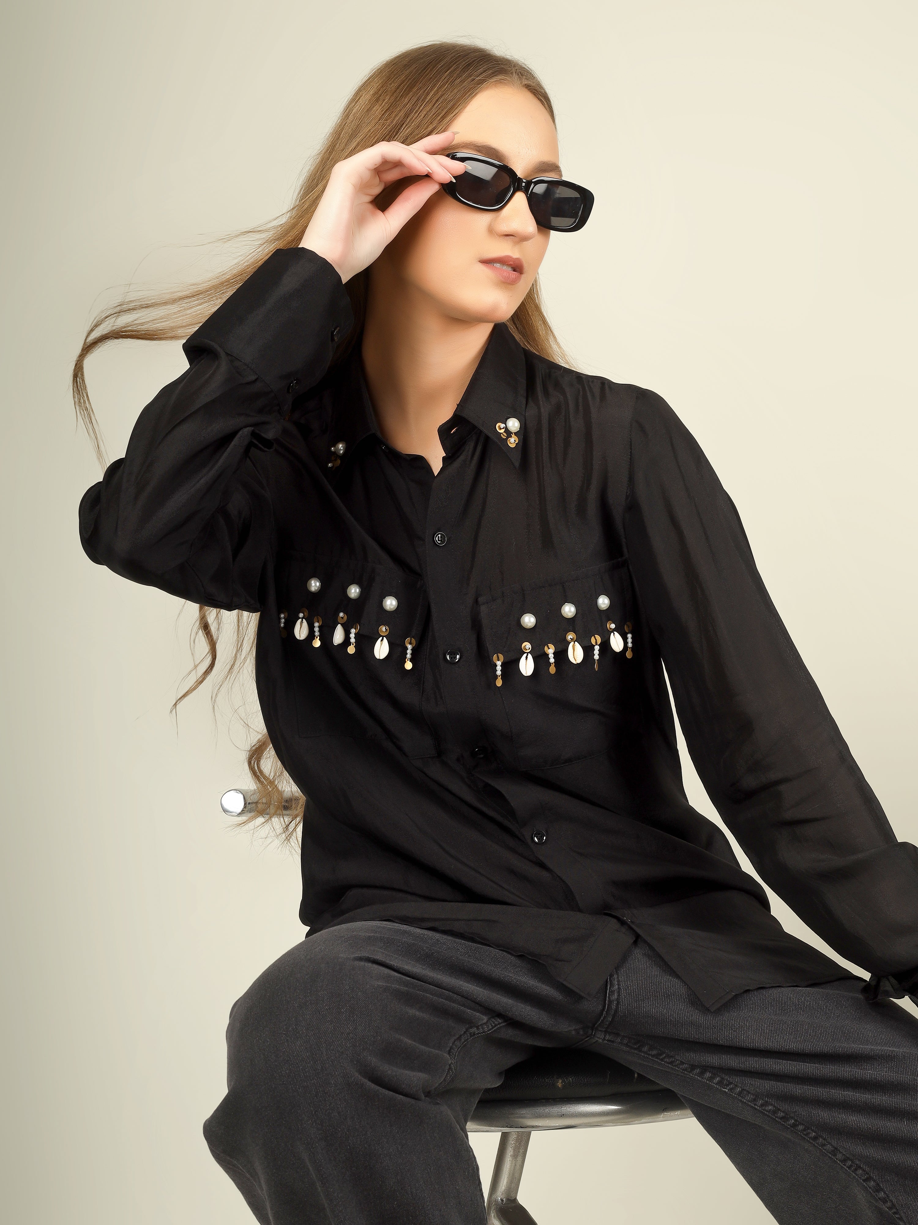 Black Pearl Drop Shirt