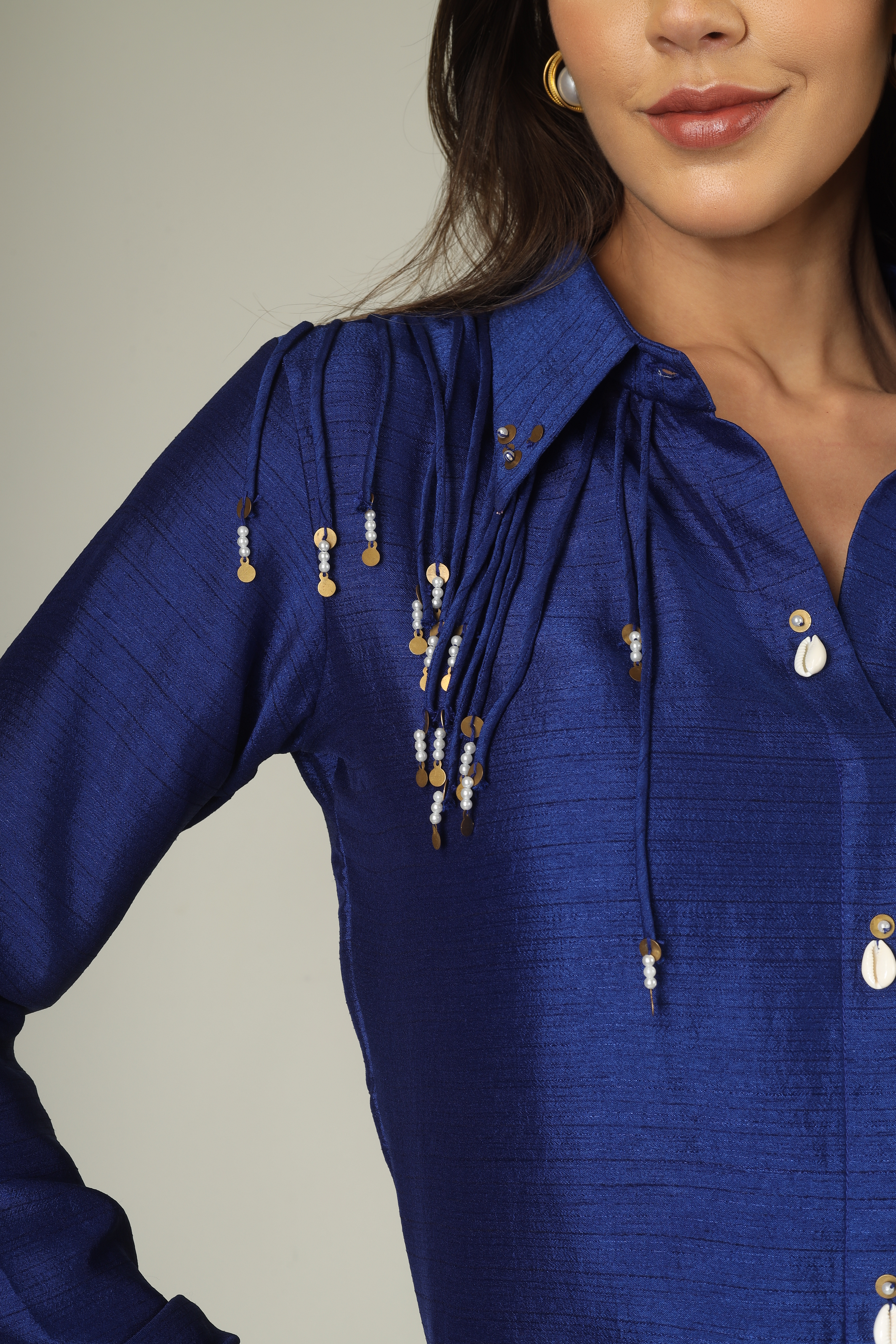 Blue Jhaalar Coord Set