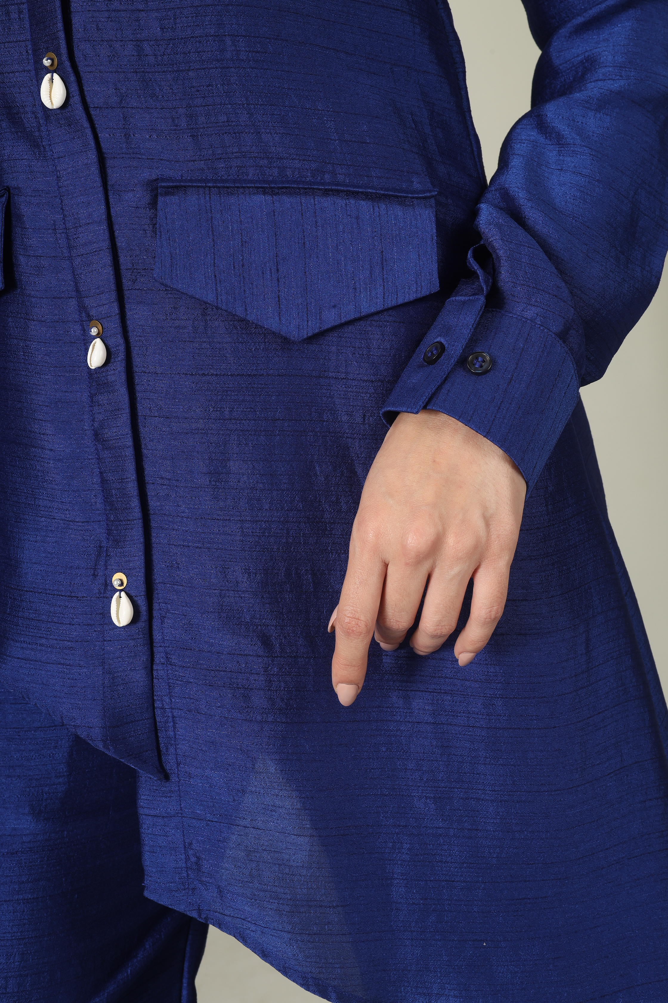 Blue Jhaalar Coord Set