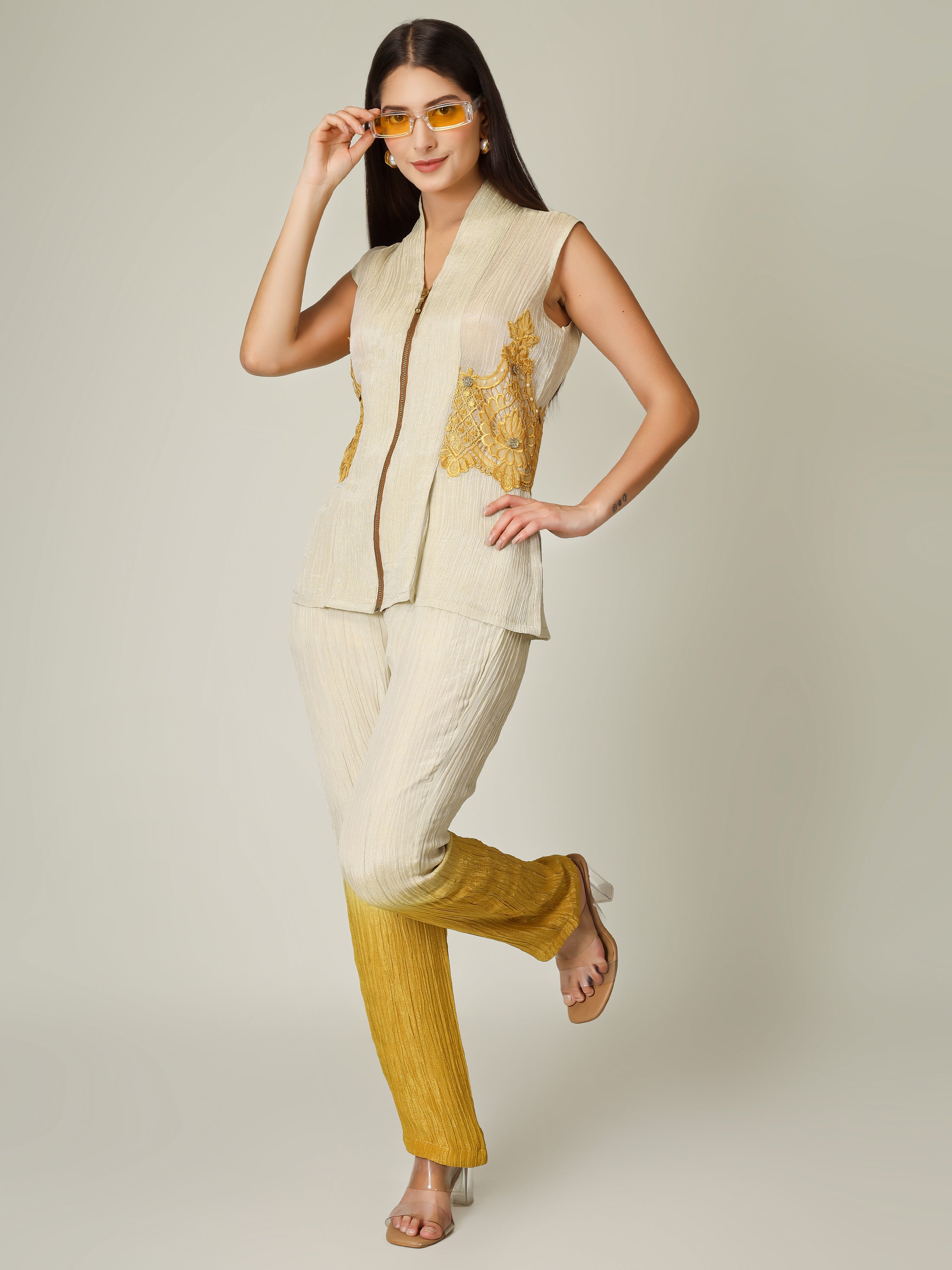 Crush in Gold Co-Ord Set