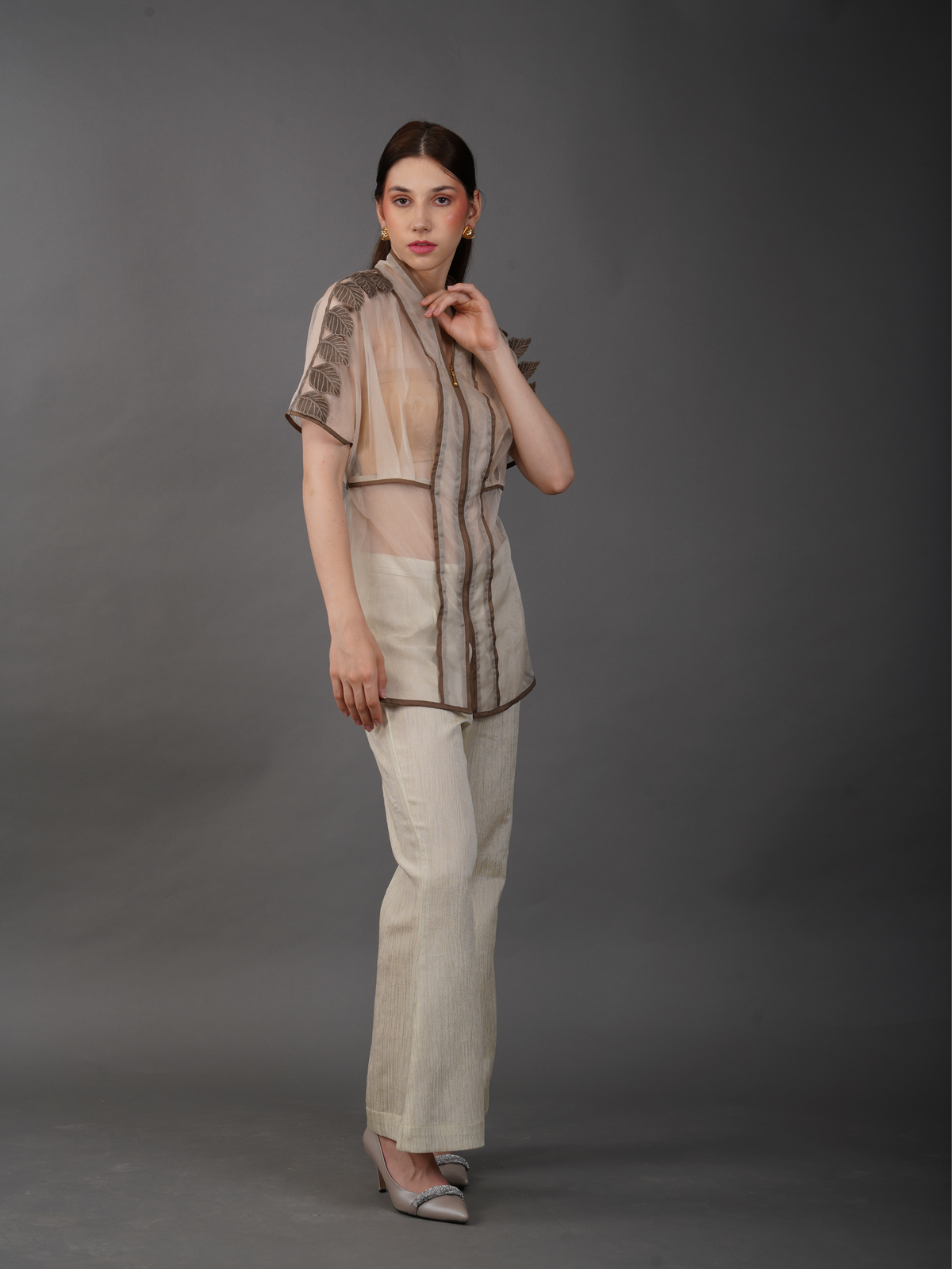 Leaf Shoulder Top