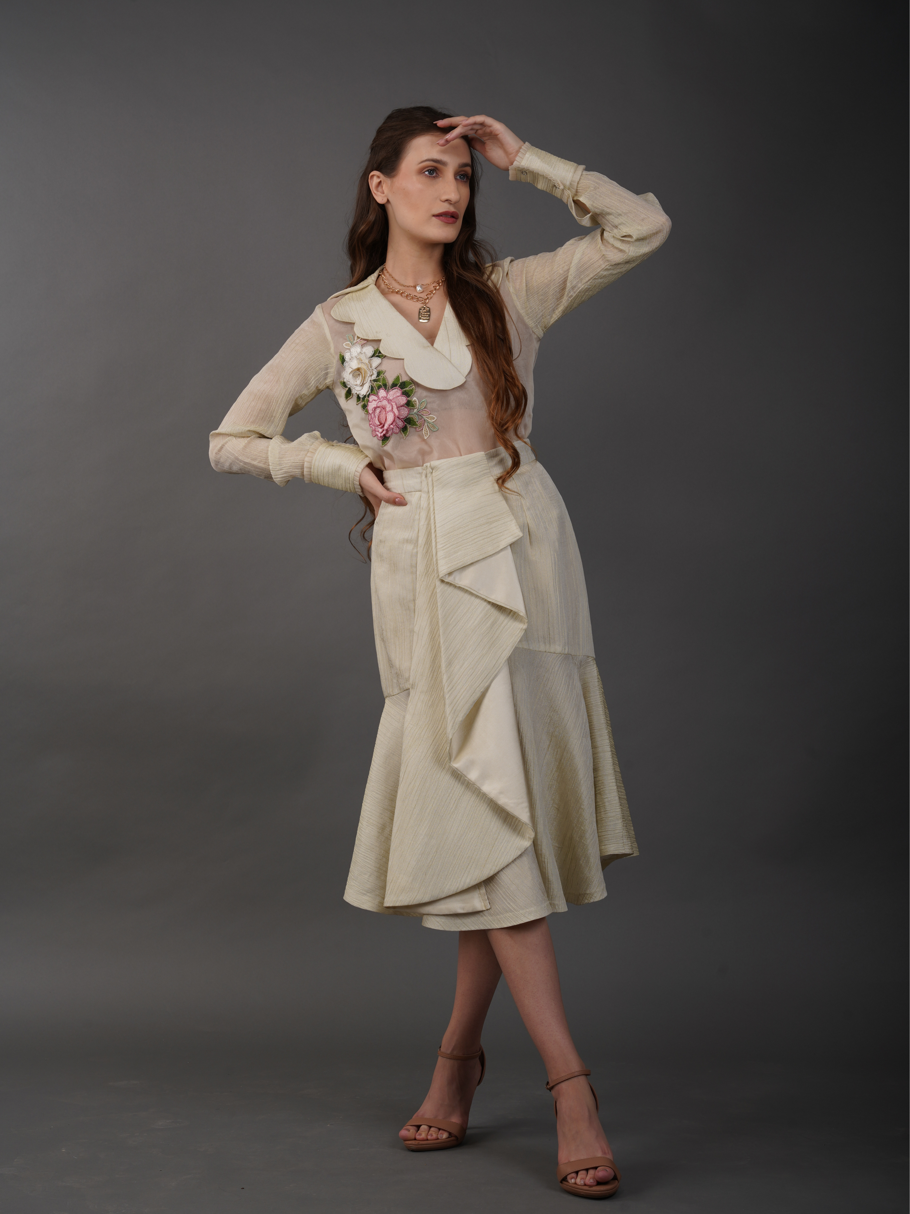 Waterfall Skirt Set