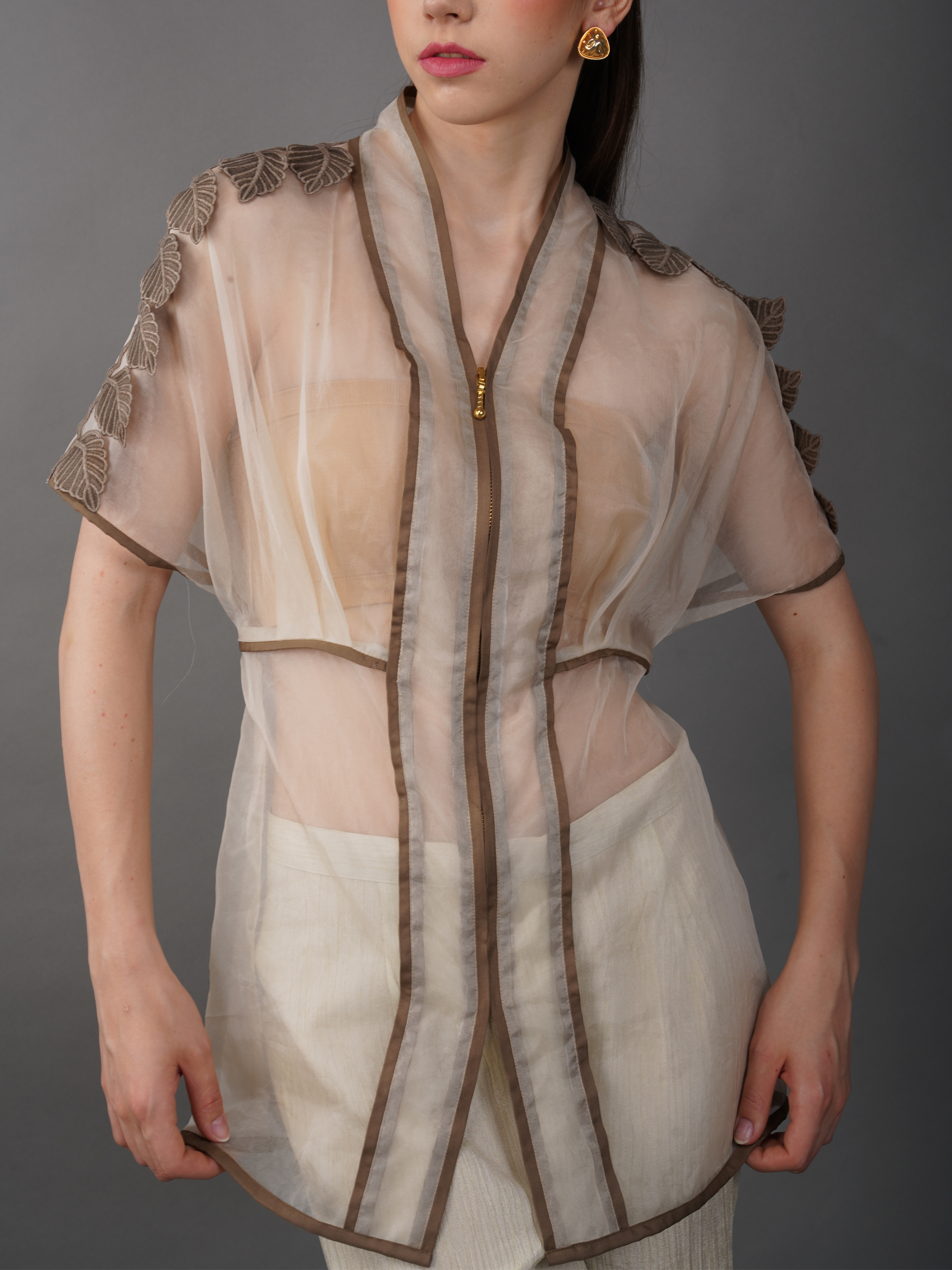 Leaf Shoulder Top